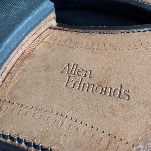 Allen Edmonds Burbank Shoes Mens Size 10 EEE Black Horsebit Loafers Leather USA - Picture 8 of 8